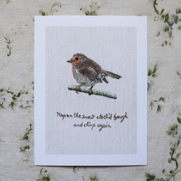 Robin in the Snow Giclée Print