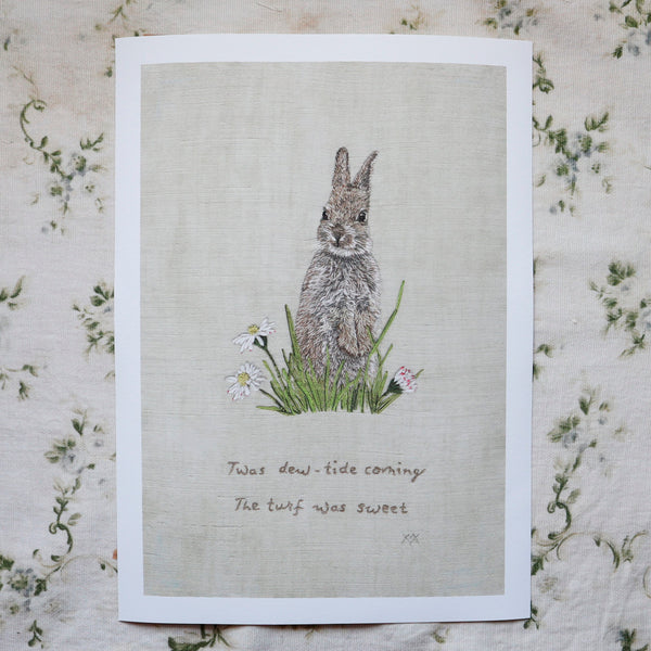 Young Rabbit in Spring Giclée Print