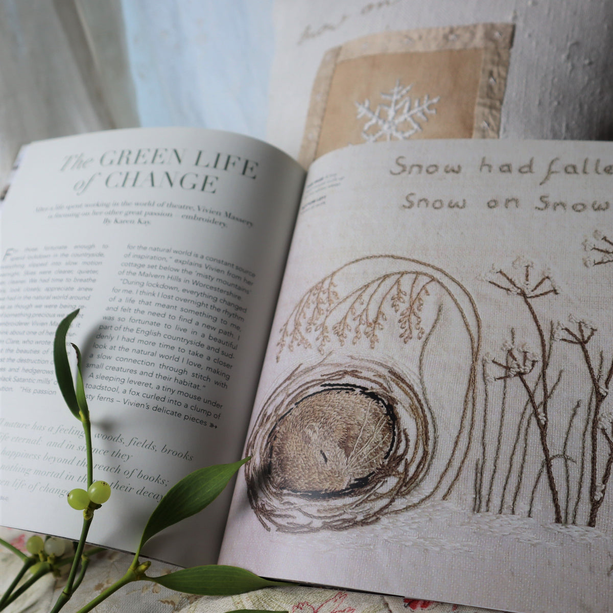 The Stitcher's Journal Winter Edition 2022 The Peacock's Tale