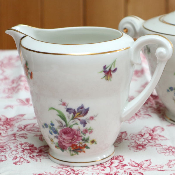 Limoges Art Deco Milk Jug and Sugar Bowl