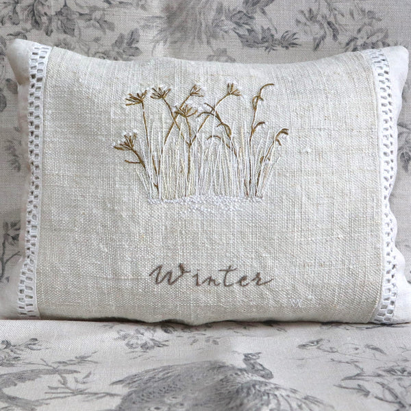 Winter Lavender Pillow